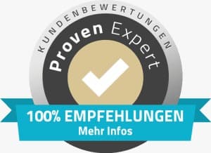 ProvenExpert: 100 Prozent Empfehlungen